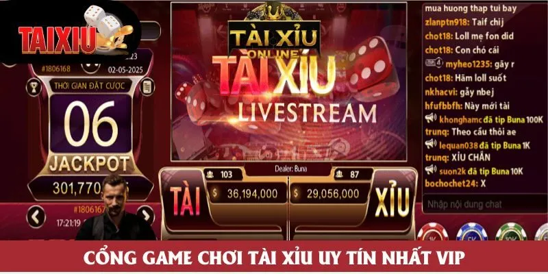 Cổng game chơi tài xỉu uy tín Nhat VIP