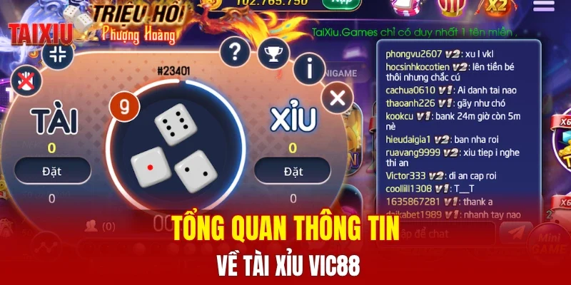 Tổng quan thông tin về tài xỉu VIC88